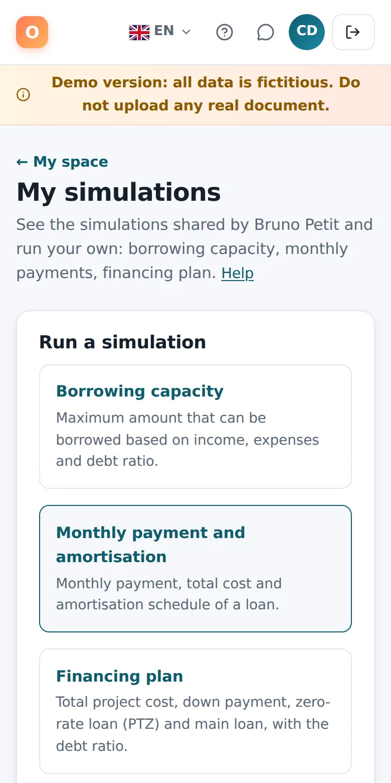 My simulations, on a phone.